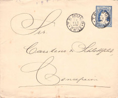 CHILE - POSTAL STATIONERY ENVELOPE 5 CTVS 1902 TEMUCO  / 1458 - Chile