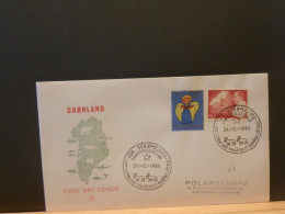 FDC GROENL.46/  LETTRE   GROENLAND  1969 + VIGNET - Storia Postale