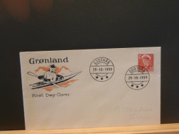 FDC GROENL.63/  FDC   GROENLAND  1959 - FDC