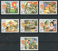 Viêt-Nam   Y&T   550A - 550G    Obl   ---  1984  --  Anniversaire De L'Armée Populaire   --  TTB - Used Stamps