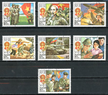 Viêt-Nam   Y&T   550A - 550G    Obl   ---  1984  --  Anniversaire De L'Armée Populaire   --  TTB - Usados