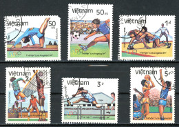 Viêt-Nam   Y&T   567A - 567F    Obl   ---  1984  --  Jeux Olympiques Los Angeles   --  TTB - Used Stamps