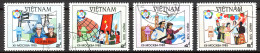 Viêt-Nam   Y&T   585 - 588    Obl   ---  1985  --  Festival De La Jeunessse Et Des étudiants   --  TTB - Used Stamps