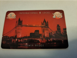 GREAT BRITAIN / 10  POUND  /  ET TELECOM / TOWER BRIDGE LONDON  /   /    PREPAID CARD/ MINT  **15985** - [10] Collections