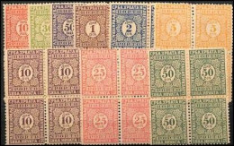 1923/24 THE BLOCK OF FOUR The II POSTAGE DUE Issue, - Ungebraucht