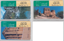 LOT 3 PHONE CARD - EMIRATI ARABI (H.21.1 - Ver. Arab. Emirate
