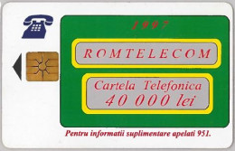 PHONE CARD - ROMANIA (H.3.3 - Rumania