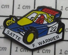 710F Pin's Pins / Beau Et Rare /  AUTOMOBILES / RALLYE BUGGY N°22 SATTE ET F WARNIER - Rally