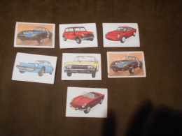 Lot De 7 Anciens Images  Chromos Chocolats Jacques "les  Autos 1964 " - Jacques