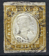 SARDAIGNE Ca.1855-61: Le Y&T 11b Obl. CAD, Forte Cote - Sardegna