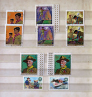 Scouts - Baden Powell - Fujeira Overprinted Charles Dickens - Canoe - Oblitérés