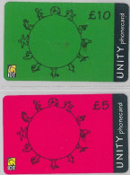 LOT 2 PREPAID PHONE CARD REGNO UNITP (J5.2 - Altri & Non Classificati