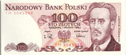 POLOGNE - 100 Zlotych 1988 UNC - Polonia