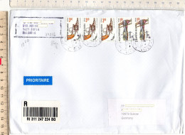 Bulgarien 1993, 2023 R- Brief/ Letter  In Die BRD ; MiNr. 4073 (2), 4075 (3)  Historische Schußwaffen - Storia Postale
