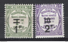 Algeria 1926 Segnatasse Y.T.S22,24 */MH VF/F - Timbres-taxe