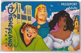 CARTA ACCESSO EURO DISNEYLAND PARIS -GOBBO NOTRE DAME (M58.1 - Passaporti  Disney