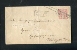 "NDP" 1868, Ganzsachenumschlag Mi. U 1bA R2 "NEUENAHR" (4589) - Enteros Postales