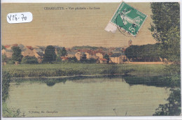 CHAMPLITTE- VUE GENERALE- LA CAVE- CARTE TOILEE ET COLORISEE - Champlitte