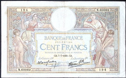 FRANCE * 100 Francs LOM * Date 07/07/1938 * Etat/Grade TTB/VF * Fay 25.25 * - 100 F 1908-1939 ''Luc Olivier Merson''