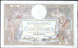 FRANCE * 100 Francs LOM * Date 03/11/1938 * Etat/Grade TTB/VF * Fay 25.34 * Papier Chiffon - 100 F 1908-1939 ''Luc Olivier Merson''