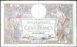 FRANCE * 100 Francs LOM * Date 12/01/1939 * Etat/Grade TB+/FF * Fay 25.39 * Papier Chiffon - 100 F 1908-1939 ''Luc Olivier Merson''