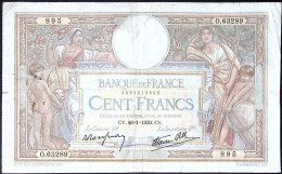 FRANCE * 100 Francs LOM * Date 26/01/1939 * Etat/Grade TTB/VF * Fay 25.39 * Papier Chiffon - 100 F 1908-1939 ''Luc Olivier Merson''