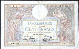 FRANCE * 100 Francs LOM * Date 13/04/1939 * Etat/Grade TB+/FF * Fay 25.46 * Papier Ramie ** RADAR ** - 100 F 1908-1939 ''Luc Olivier Merson''