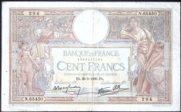 FRANCE * 100 Francs LOM * Date 02/02/1939 * Etat/Grade TTB/VF * Fay 25.44 * Papier Chiffon - 100 F 1908-1939 ''Luc Olivier Merson''