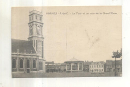 Harnes, La Tour Et Un Coin De La Grand'Place - Harnes