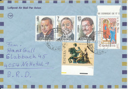 Spain Air Mail Cover Sent To Germany 4-8-1984 Topic Stamps - Lettres & Documents