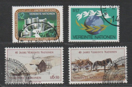 United Nations Vienna, Used, 1985, 1987, Michel 73_4, 51A-2A, 2 Sets - Usados