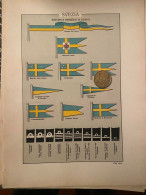 MARINA MILITARE INSEGNE E DISTINTIVI DI GRADO  - SVEZIA - 1937 - Supplies And Equipment