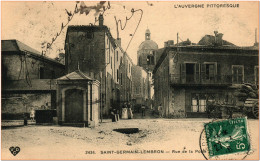 63 - SAINT GERMAIN LEMBRON - Rue De La Poste - Saint Germain Lembron