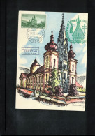 Vatican 1957 800 Years Of Basilica Mariazell Carte Maximum - Cartoline Maximum