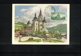 Vatican 1957 800 Years Of Basilica Mariazell Carte Maximum - Cartoline Maximum