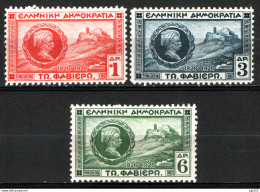 Grecia 1927 Unif.366/68 */MH VF/F - Unused Stamps