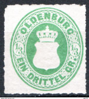 Germania Oldemburgo 1862 Unif.15 */MH VF/F - Oldenburg