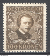 Austria 1922 Unif.296B */MH VF/F - Ungebraucht