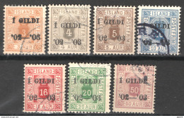 Islanda 1902 Servizio Unif.S10/16 Used VF/F - Oficiales