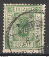 Islanda 1876 Servizio Unif.S8 Used VF/F - Service