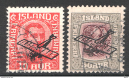 Islanda 1928 Posta Aerea Unif.A1/2 O/Used VF/F - Aéreo