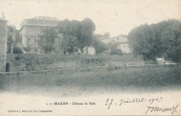 84 - MAZAN - Château De Sade - Mazan