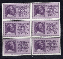 Regno D'Italia (1933) - Posta Pneumatica ** - Pneumatic Mail