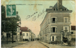 95 - PIERRELAYE - La Poste Et Le Château   *** PLAN RARE *** - Pierrelaye