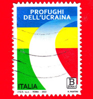 ITALIA - Usato - 2022 - Profughi Dell’Ucraina – Bandiera - B Zona 1 - 2021-...: Used