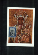 Vatican 1956 Black Madonna From Czenstochowa Carte Maximum - Maximumkarten (MC)