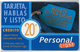 PREPAID PHONE CARD ARGENTINA (U.42.8 - Argentinië