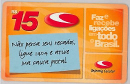 PREPAID PHONE CARD BRASILE (U.39.8 - Brésil