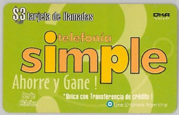 PREPAID PHONE CARD ARGENTINA (U.29.7 - Argentine