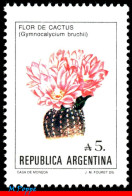 Ref. AR-1526 ARGENTINA 1987 - CACTUS FLOWER,MI# 1855, MNH, FLOWERS, PLANTS 1V Sc# 1526 - Ungebraucht